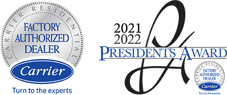 Carrier Residential Factory Authorized Dealer and 2021-22 Presidents Award Winner