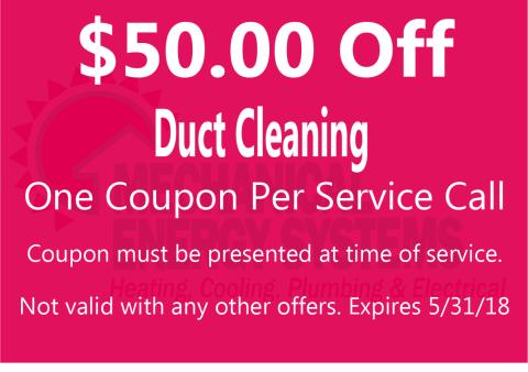 $50.00 Off Duct Cleaning $50.00 Off Duct Cleaning
