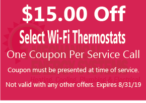 $15.00 off select wi-fi thermostats $15.00 off select wi-fi thermostats